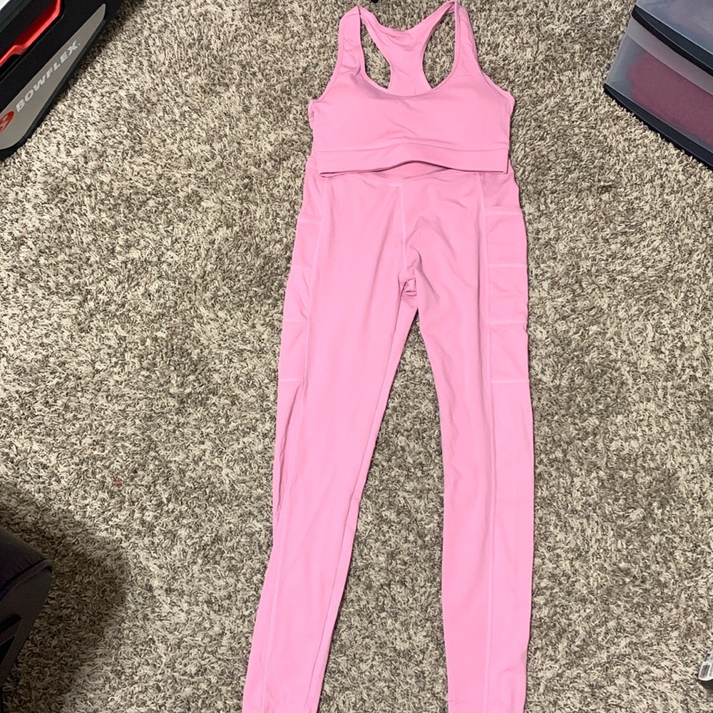 Pink athletic set